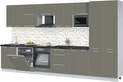 

Кухонный гарнитур, Пластик 3.8-ПМ2