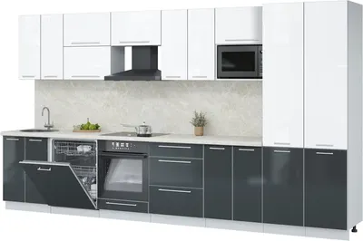 

Кухонный гарнитур, Пластик 3.8-ПМ2