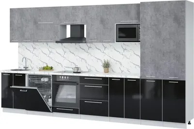 

Кухонный гарнитур, Пластик 3.8-ПМ2