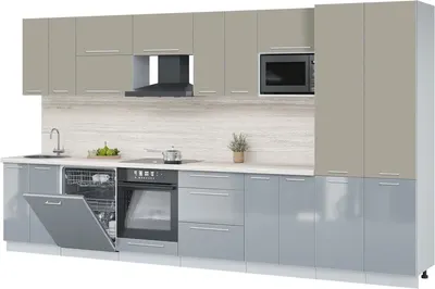 

Кухонный гарнитур, Пластик 3.8-ПМ2