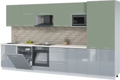 

Кухонный гарнитур, Пластик 3.8-ПМ2