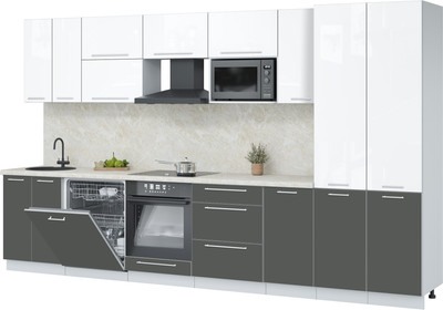 

Кухонный гарнитур, Пластик 3.6-ПМ2