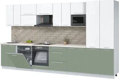 

Кухонный гарнитур, Пластик 3.8-ПМ2