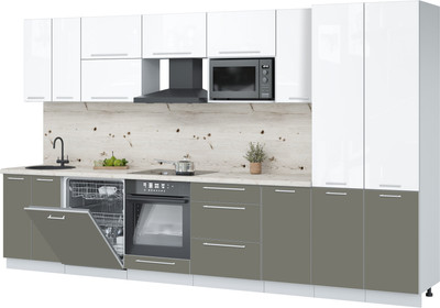 

Кухонный гарнитур, Пластик 3.6-ПМ2