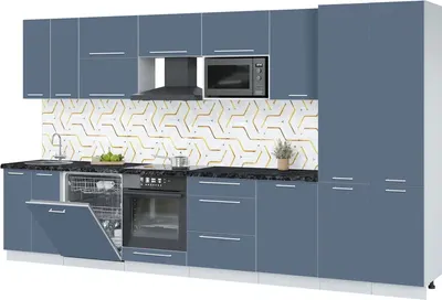 

Кухонный гарнитур, Пластик 3.7-ПМ2