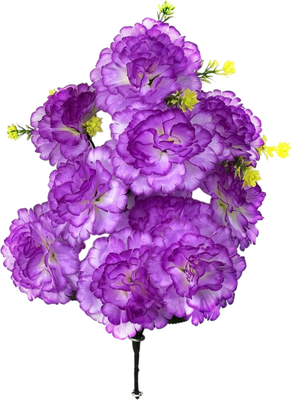 Искусственный букет KlrBy Гвоздики / СН13сирень - 