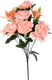 Искусственный букет KlrBy Роза и лилия с добавками / СН36персиковый - 