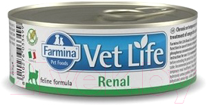 Влажный корм для кошек Farmina Vet Life Natural Diet Cat Renal (85г)