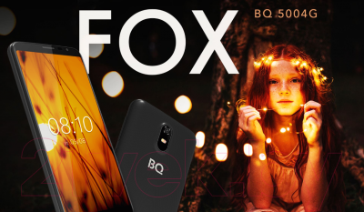 Смартфон BQ Fox BQ-5004G (черный)