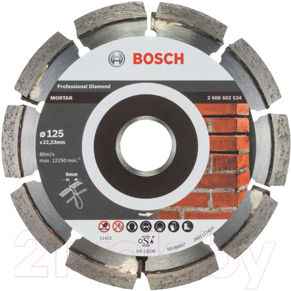 Отрезной диск алмазный Bosch 2.608.602.534