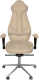 Кресло офисное Kulik System Imperial азур (кремовый с подголовником) - 