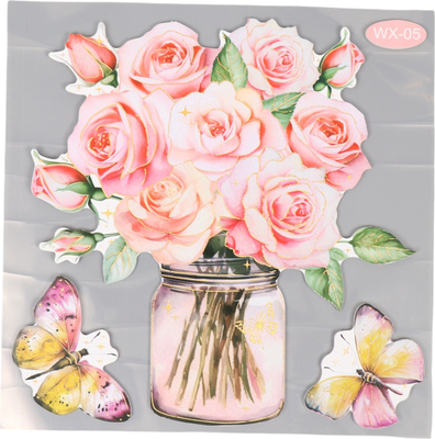 

Наклейка на стену, Розовые розы 10537814