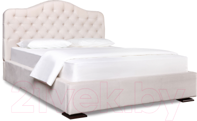 Двуспальная кровать ДеньНочь Ларин К05 KR00-12 160х200 с матрасом (PR01/PR01)