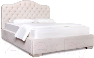 Двуспальная кровать ДеньНочь Ларин К05 KR00-12C 160х200 с матрасом (PR01/PR01)