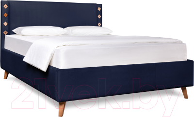 Двуспальная кровать ДеньНочь Джой K05 KR00-16L 160х200 с матрасом (FR36/FR36)