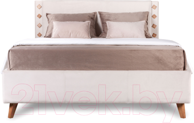 Двуспальная кровать ДеньНочь Джой K05 KR00-16L 160х200 с матрасом (PR01/PR01)