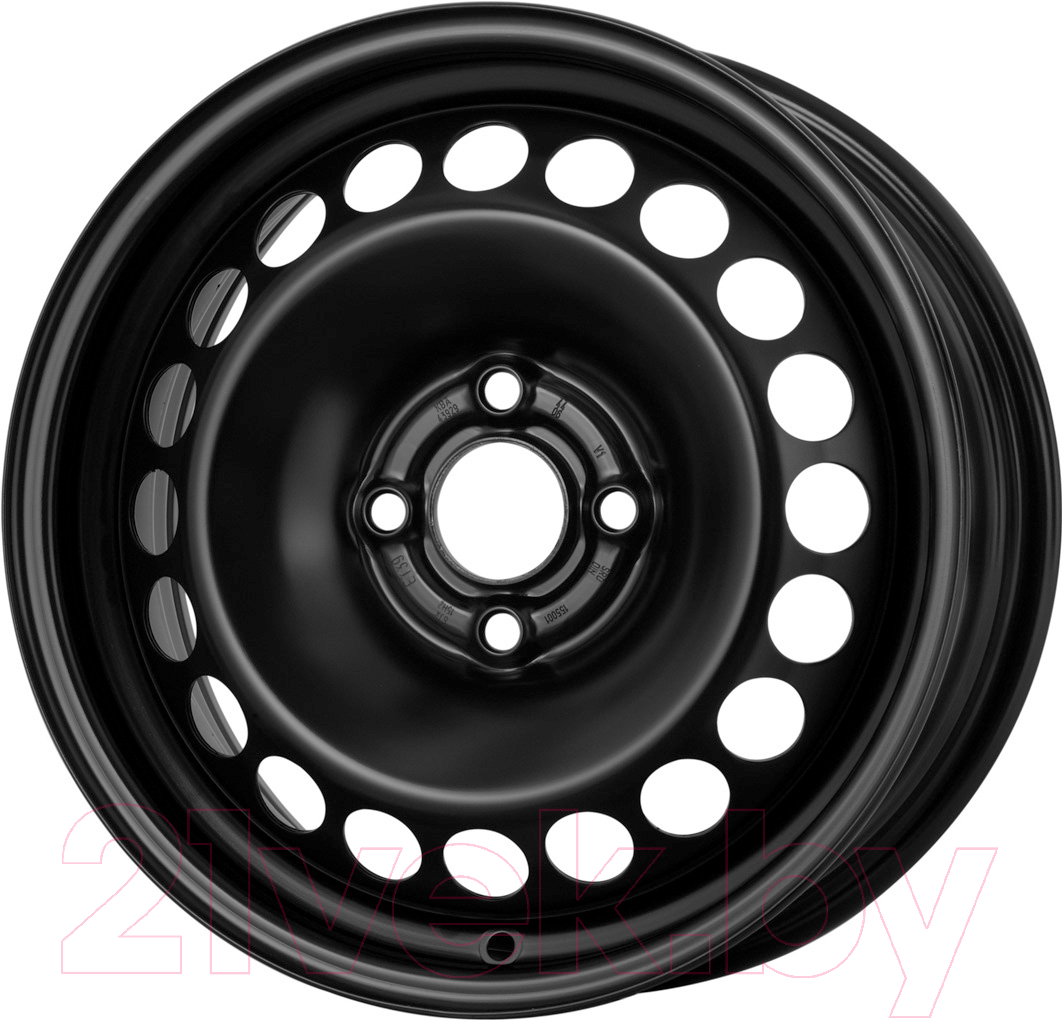Штампованный диск Trebl 6515 14x5.5" 4x100мм DIA 56.6мм ET 39мм Black