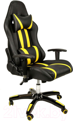 Кресло геймерское Calviano Race WRC / SA-R-12 (желтый/черный)