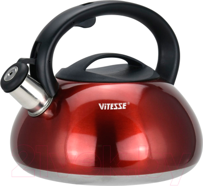 Чайник со свистком Vitesse VS-1121 (красный)