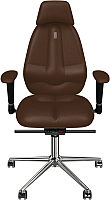 Кресло офисное Kulik System Classic Maxi азур (шоколад с подголовником) - 