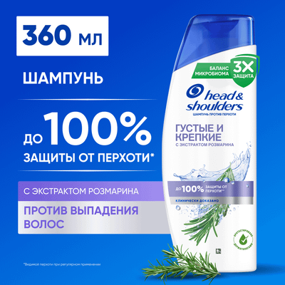 Шампунь для волос Head & Shoulders Густые и Крепкие