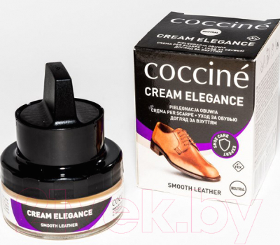 Крем для обуви Coccine Cream Elegance с губкой для гладкой кожи (50мл, бесцветный)