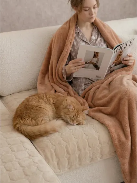 Комплект накидок на диван Павлина Дивандек