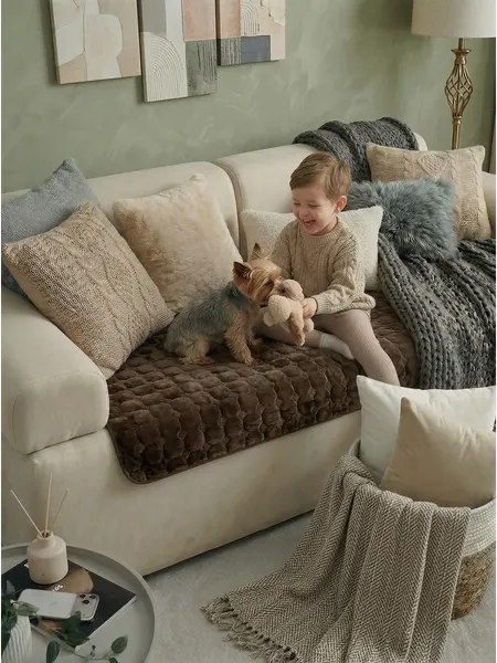 Комплект накидок на диван Павлина Дивандек