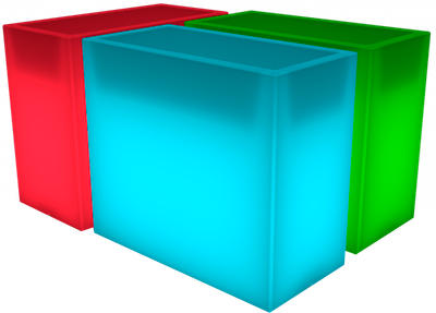 Вазон БЕРКАНО Cubric 70x80 DB RGB E27 / 220_042_03_108