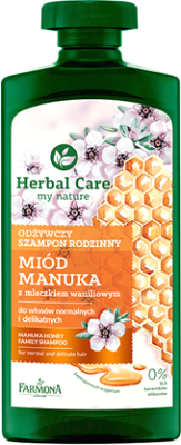 

Шампунь для волос Farmona, Herbal Care Питательный Мед и Манука. Для всей семьи