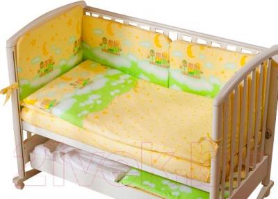 Комплект постельный для малышей Perina Аманда / А3-02.1 (ночка салатовый) - бампер в комплект не входит