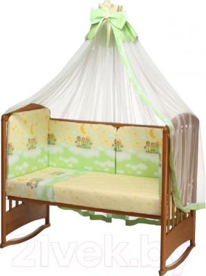 Комплект постельный для малышей Perina Аманда / А3-02.1 (ночка салатовый) - балдахин и бампер в комплект не входят