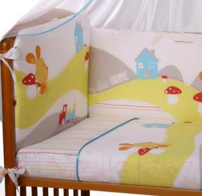 Комплект постельный для малышей Perina Кроха К3-02.0 (веселый кролик) - рисунок