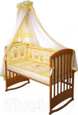 Комплект постельный для малышей Perina Ника Н3-01.2 (мишка на подушке бежевый) - бампер и балдахин не входят в комплект