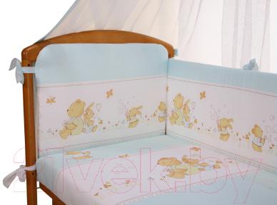Комплект постельный для малышей Perina Фея Ф3-01.4 (лето голубой) - рисунок