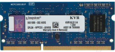 

Оперативная память DDR3L Kingston, KVR16LS11/4