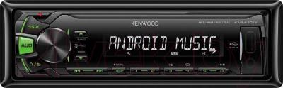 Бездисковая автомагнитола Kenwood KMM-101GY - фронтальный вид