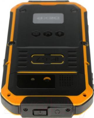 Смартфон DEXP Ixion P 4" (черно-желтый) - вид сверху