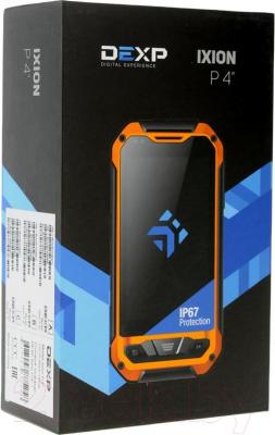 Смартфон DEXP Ixion P 4" (черно-желтый) - упаковка