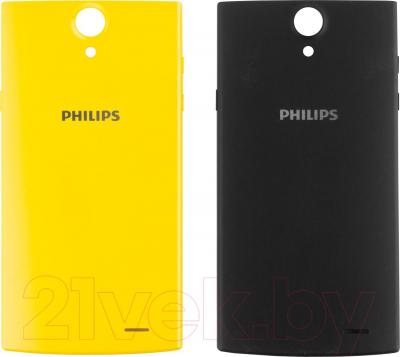 Смартфон Philips S398 (черный + желтая сменная панель) - сменные задние панели