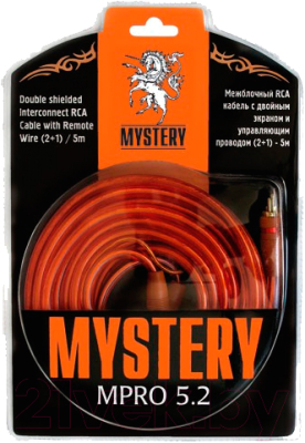 Межблочный кабель для автоакустики Mystery MPRO 5.2