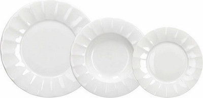 Набор столовой посуды Andrea Fontebasso Queen Bianco / QU6701A0000 (18пр) - 