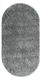 Коврик Витебские ковры Шегги 23С68-БК/ЭФ 18601 66 Овал (0.6x1.1) - 