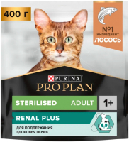 Сухой корм для кошек Pro Plan Sterilised с лососем (400г) - 