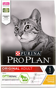 Корм для кошек Pro Plan Adult Original с курицей (1.5кг)