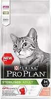 Сухой корм для кошек Pro Plan Sterilised Sensitive Adult  OptiSenses с лососем (10кг) - 