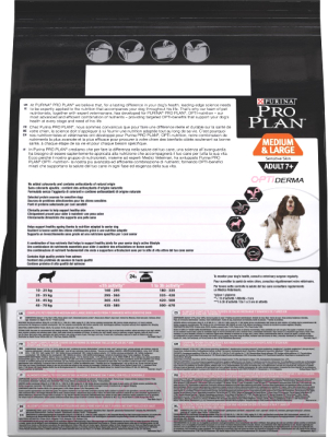 Сухой корм для собак Pro Plan Adult 7+ Medium & Large Sensitive Skin (3кг)