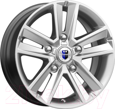 

Литой диск K&K, Арена 16x6.5" 5x139.7мм DIA 98мм ET 40мм Сильвер
