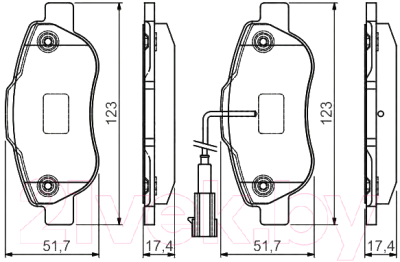 

Тормозные колодки Bosch, 0986495097