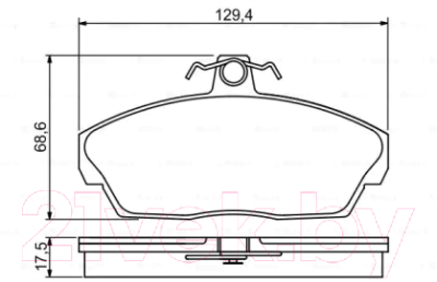 

Тормозные колодки Bosch, 0986495228